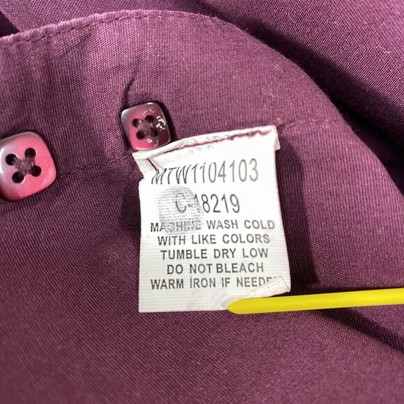 Cinch Shirt Mens Sz Med Maroon Red Flip Cuff Button Down Western Outdoors Rodeo - Picture 8 of 11